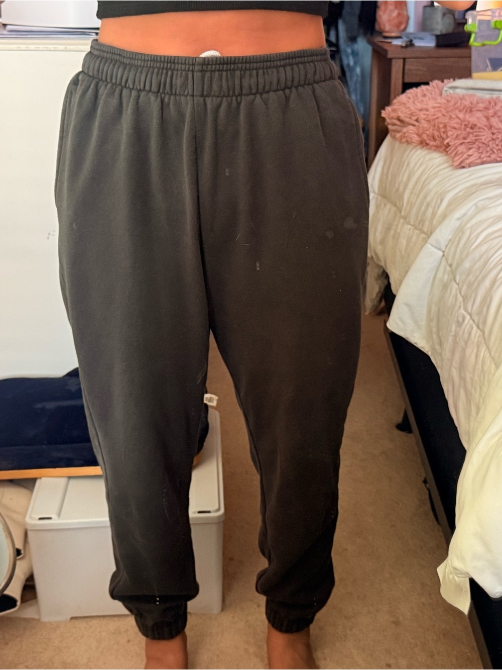 DSG Black Women's Elastic Waist Sweat Pants